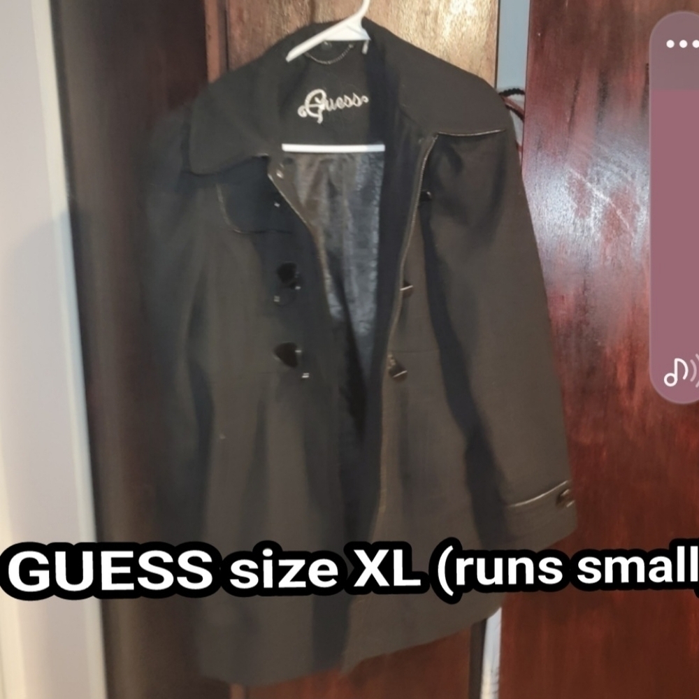 Womens GUESS brand winter coat XL runs small